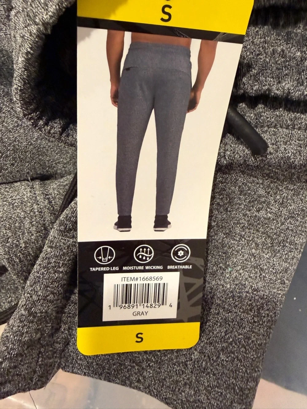 NWT Men’s Spyder Active Jogger Grey-Small - Picture 12 of 16